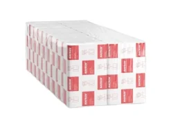 Katrin Handduksark Non-Stop Z-fold 2-lagers L24.0xW20.6xD8.5cm Nyfiber Vit,18 pk x 150 st/krt