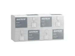 Handduksark Katrin Plus C-Fold 2-lagers L24xW33xD9cm Nyfiber Vit,16 pk x 100 st/crt