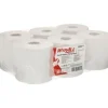 Handduksrulle, Kimberly-Clark Wypall L10, 1-lagers, Midi, 239,4m x 18,3cm, Ø19,2cm, vit, återvinningsbar...