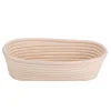 Bakning-Handgjord oblekt naturlig rotting Banneton jäsbar korg degbröd bakningssats 27,5x14x8cm