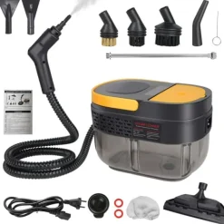 Ångtvättar-Handhållen Ångtvätt, Högtryck, Mångsidig,Gul, 220 V-a, EU-a