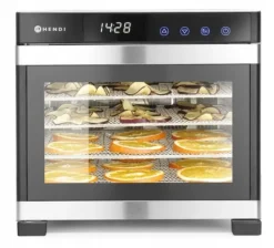 Hendi Profi Line Mattork 6 Hyllor 650W – Digital Panel, Tyst Fläkt