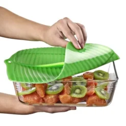 Hermetiskt lock - CHARLES VIANCIN - Bananblad - 25x25 cm - Silikon - Återanvändbar