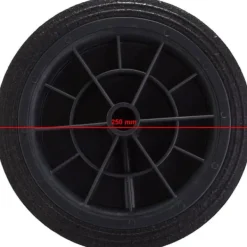 Hjulhjul för gummiavfallscontainers hinkdiameter. 250 mm