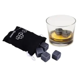 HK11470-Glaserade whiskystenar. Kylande kuber. granitficka. återanvändbar. 9 stycken
