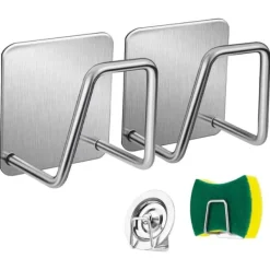 Hållare i rostfritt stål för disksvampen