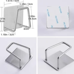 Hållare i rostfritt stål för disksvampen