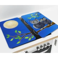 Hällskydd - WENKO - Uggla - Härdat glas - Set om 2 - 30x52 cm