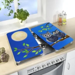 Hällskydd - WENKO - Uggla - Härdat glas - Set om 2 - 30x52 cm