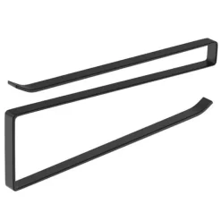 Hängande Hållare för Hushållspapper | Hushållspappershållare utan Borrning Svart