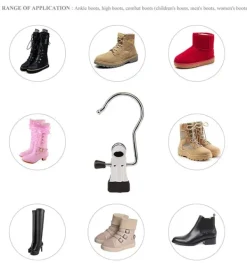 Hängare med klämma Rostfritt stål 30-pack