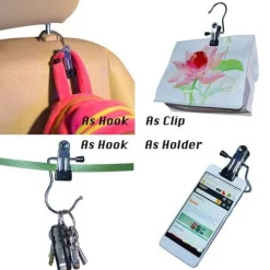 Hängare med klämma Rostfritt stål 30-pack