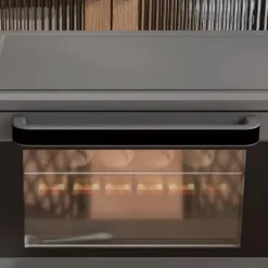 HOMCOM Miniugn 21L 1400W Justerbar Temperatur 100-230°C och Tid 60 min med Bakplåt och Galler i Rostfritt Stål, Grå