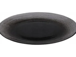 Tallrikar & Bordsserviser-Home Styling Collection Szklany talerz płaski LAKRIS, Ø 28 cm