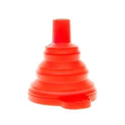 Trattar-Hopfällbar röd silikontratt - universell, hållbar, enkel att förvara