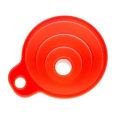 Trattar-Hopfällbar röd silikontratt - universell, hållbar, enkel att förvara