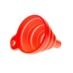 Trattar-Hopfällbar röd silikontratt - universell, hållbar, enkel att förvara