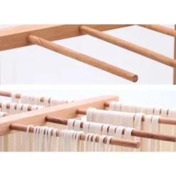 Hopfällbar Träpasta Torkställning Bokträ Nudelspaghetti Hållare