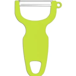 Matskalare & Urkärningsverktyg-Horisontell grönsaks- och fruktskalare, längd 110 mm - grön