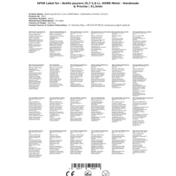 Flaskstopp & Flaskförslutare-HORN metall Flaskhällare, Trådstorlek:31.5 mm