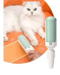 Tvättutrustning-Hårborttagningsrulle för husdjur - vit och röd