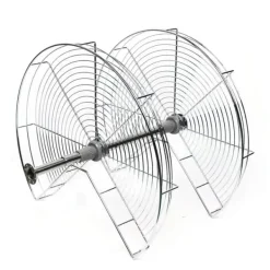 Hörnkarusell för köksskåp - Svängbar Halvcirkelkorg - 270° Rotation - Höjdjusterbar 71 cm - 2 Nivåer - Järn - Silver