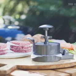 HTBE® Patty Hamburger Press Hushålls Liten Hamburger Machine Hamburger Press Tjocklek Justerbar Patty Press