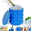 Ishink & Kylare-HUHUDAY IS LÅDA Bac agrave Glaccedilons Ice Cube Magic Ice Cube Maker Silikon Ice Cube Hink Ice Cube Form med lock222