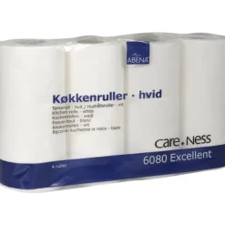 Pappersnäsdukar-Hushållspapper ABENA 2-lag vit 4/fp