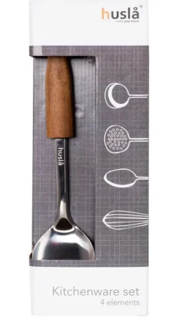 HUSLA KÖKSREDSKAP SET ACACIA TRÄ 73952