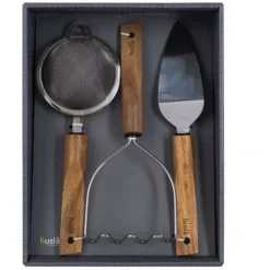 Köksutrustningsset-HUSLA KÖKSredskap SET TRÄ, 3 ELEMENT