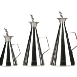 Ibili Olje- & Vinägerbehållare-731710 Antidroppolja i rostfritt stål Silver 12 x 12 x 28 cm