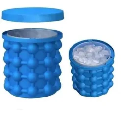 Ice Cube Maker Ice Cube-bricka Silikonformar Ice Hink Ice Cube Maker 2 i 1 Ice Cube Silikonformar Ishink Ice Cube Ma@H4