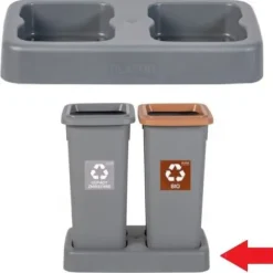 Igotrend, 822002 UH FIT BIN 2 × 20 l grå