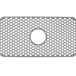 Ihålig isolerad diskbänksmatta halkfri multifunktionell stor storlek silikon diskbänksmatta skydd grå