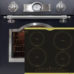 Spisar-Inbyggd elektrisk spis - KAISER - EH 6355 Em Sil - 8 funktioner - Induktion - Antracit