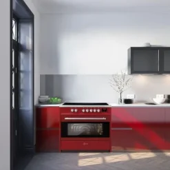 Spisar-Induktionshäll - GURARI - E 913 R - 90 cm - Röd - Induktionsspis