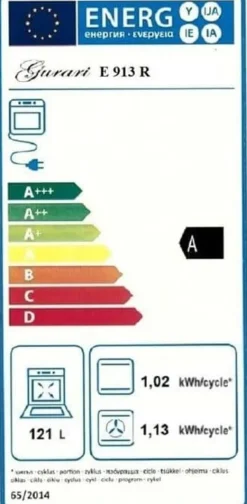 Spisar-Induktionshäll - GURARI - E 913 R - 90 cm - Röd - Induktionsspis