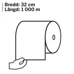 Katrin Pappershanddukar-Industritork XL brun 1000m