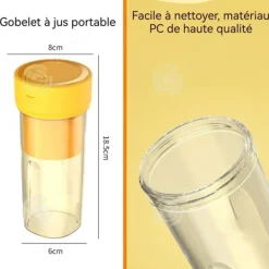 Juicepressar-INN Citruspress 300 ml Kompakt och portabel Energi Boost Återuppladdningsbar via USB Lämplig för alla tillfällen Citruspress ma