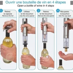 INN® elektrisk korkskruv sommelier designbox lätt att öppna professionell laddningsbas idealisk present trådlös