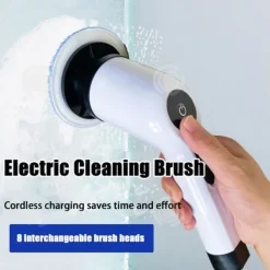 INN elektrisk rengöringsborste 2500mAh teleskopisk långrör multifunktions uppladdningsbar handrengöringsborste för hemmet