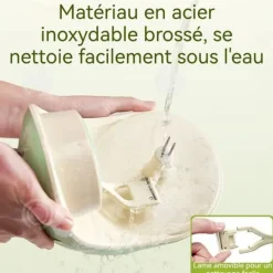 Matskalare & Urkärningsverktyg-INN Elektrisk skalare 1000mah 9W Multifunktionell frukt skalare automatiskt laddning Avtagbar blad Lätt att rengöra