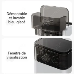 Ismaskiner-INN Ismaskin 165W 29x23x28cm Kapacitet för islagring 500g Olika storlekar på is tillgängliga Passar för familj