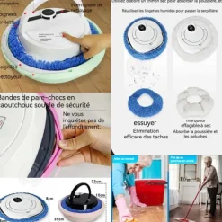 INN Mop 2 timmar kontinuerlig användning automatisk rengöring vått och torrt bruk hushållssopmaskin och