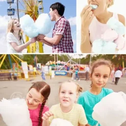 INN Sockermaskin 30x28cm 500w en-knapps drift med halkfri basplatta Hemmasockermaskin