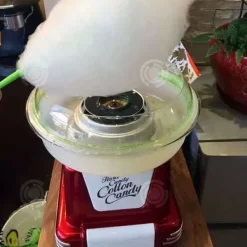 INN Sockervaddsmaskin 31 x 31 x 34 cm 450w integrerad säkerhetsanordning på/av med enkel tryck sockervaddsmaskin