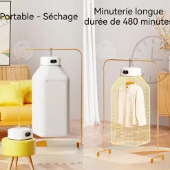 Torkskåp-INN Torktumlare kan stödja 10 kg bärbar och vikbar deodorant och motverka kvalster snabb torkning vid 68 grader celsius