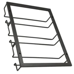 Vinglashängen-Iron Art upp och ner vinglashållare europeisk stil hängande vinglasställ under skåp svart