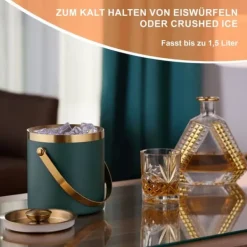 Ishink & Kylare-Isbehållare, 17x17x16 cm, Rostfritt stål